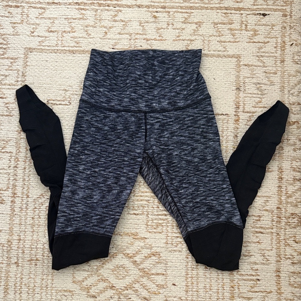 Lululemon Dance Heathered Black & Grey Leggings